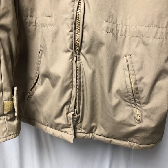 Golden Fleece Coat Mens Size XL Tan Zippered Lined Outerwear Classic USA Vintage - Picture 3 of 6